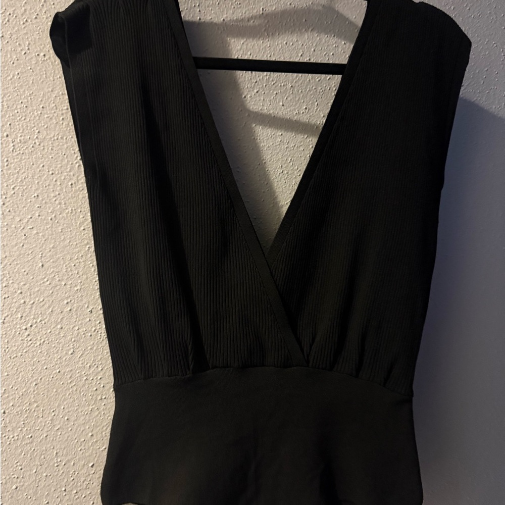 Zara Black Knit Top